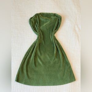 SHEIN Green ribbed mini tube dress size small